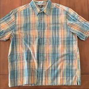 Multicolored Plaid Button Up Shirt